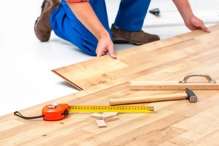 Lino imitation parquet, Hesdin, LV Peinture